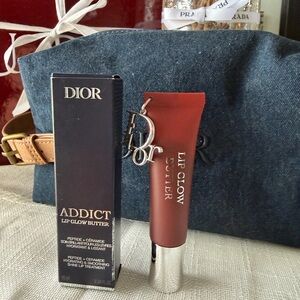 Dior Addict Lip Glow Butter - Black Cherry  with Silver Cap